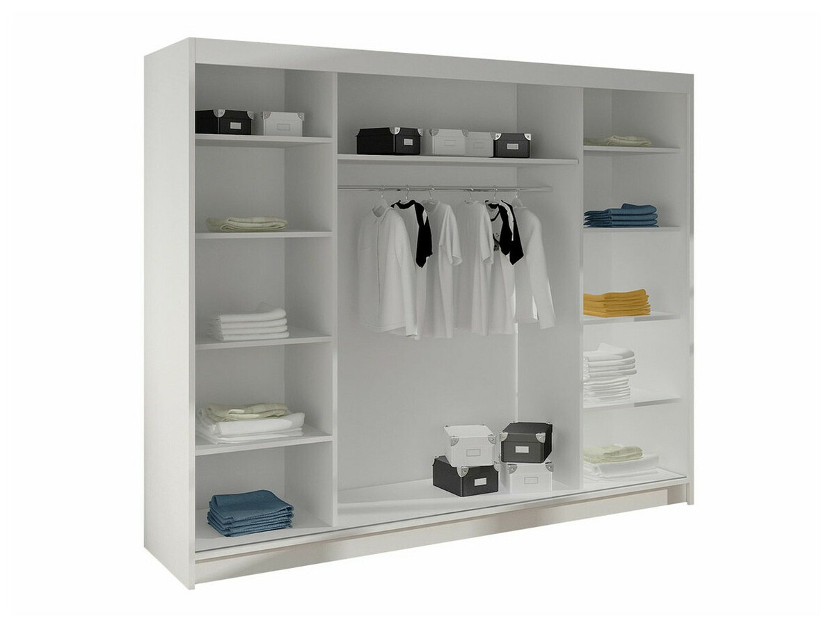 Kledingkast Closico Durion II (Zwart + Artisan eiken)