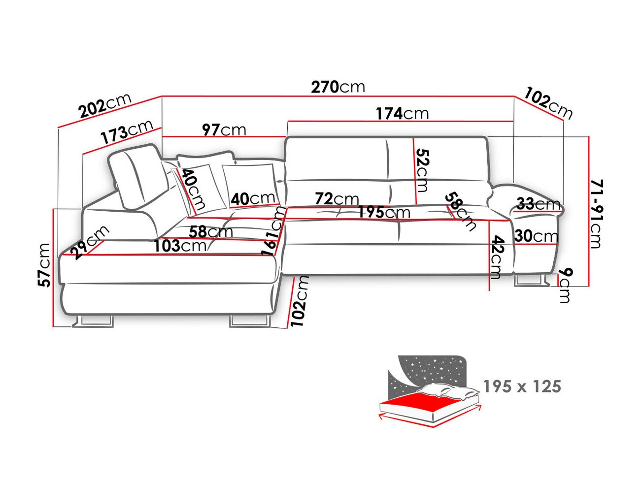 Hoekbank Comfivo 166 (Matana 19 + Matana 17)
