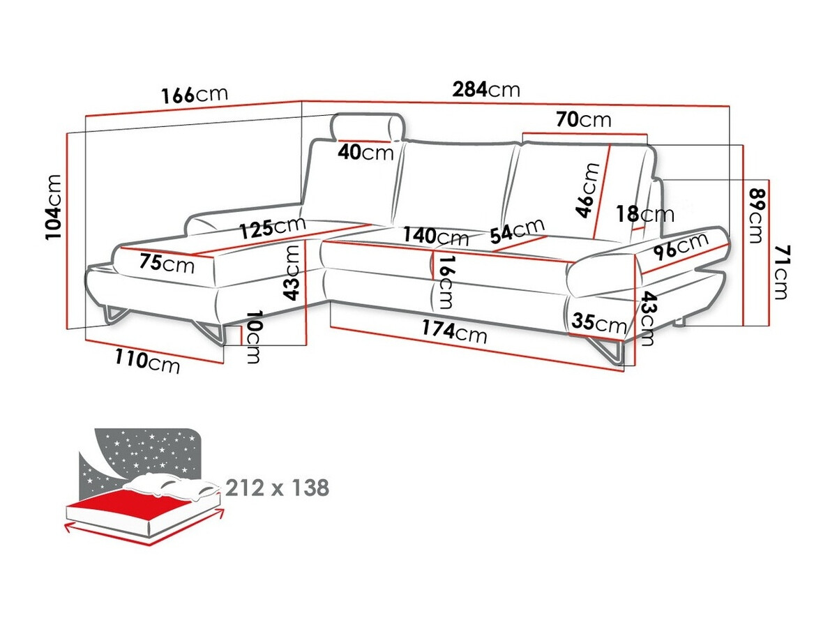 Hoekbank Kingston 108