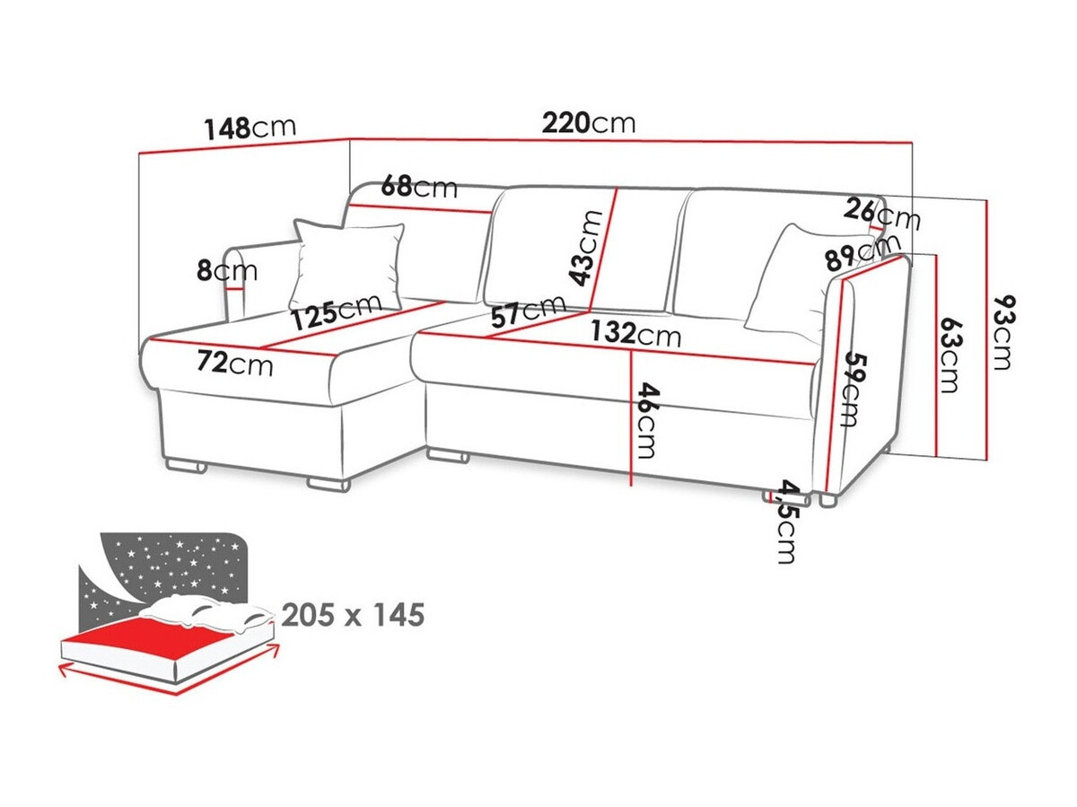 Hoekbank Carlsbad 115 (Manila 16)