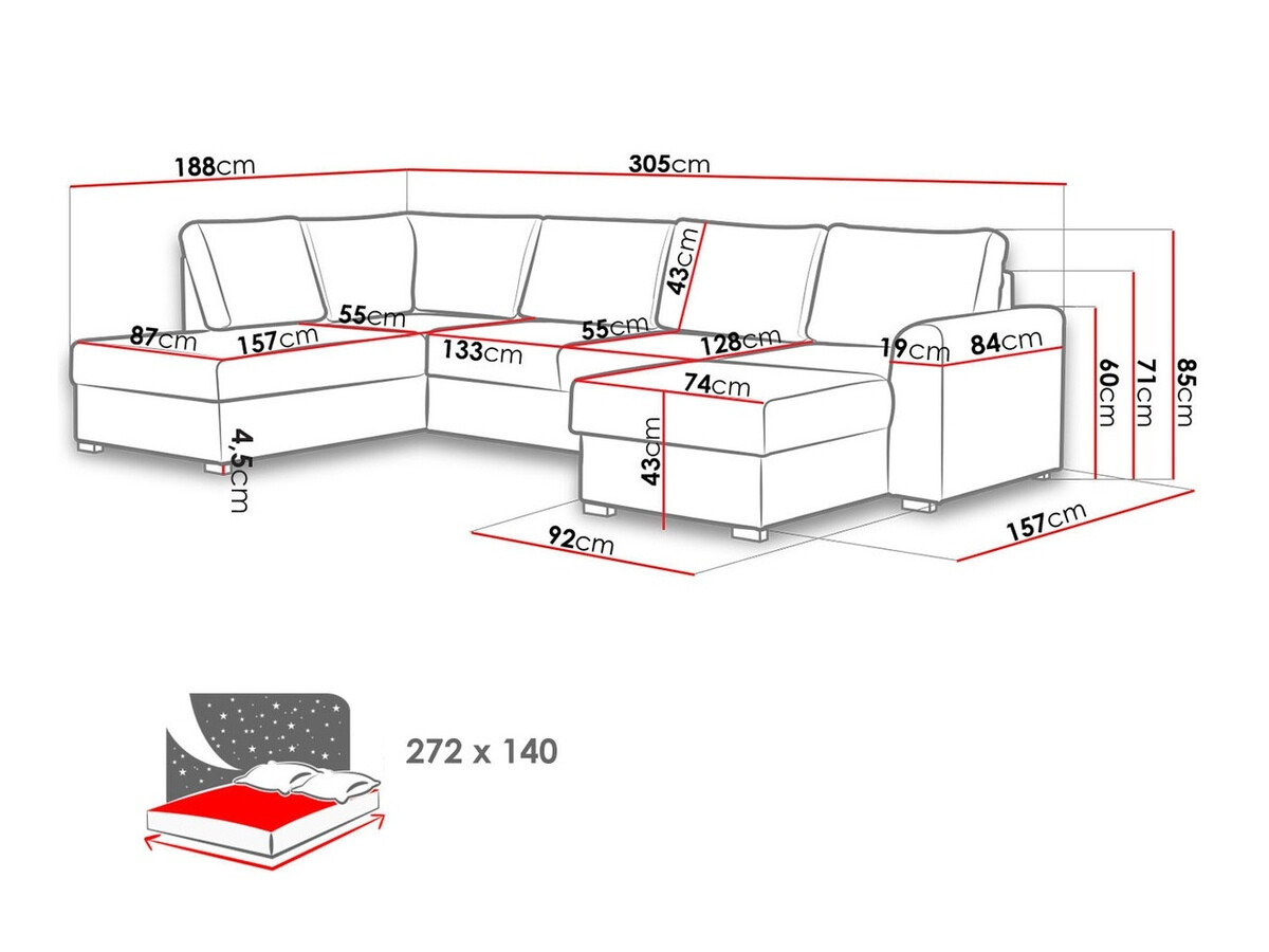 Hoekbank Comfivo 189 (Solo 253)