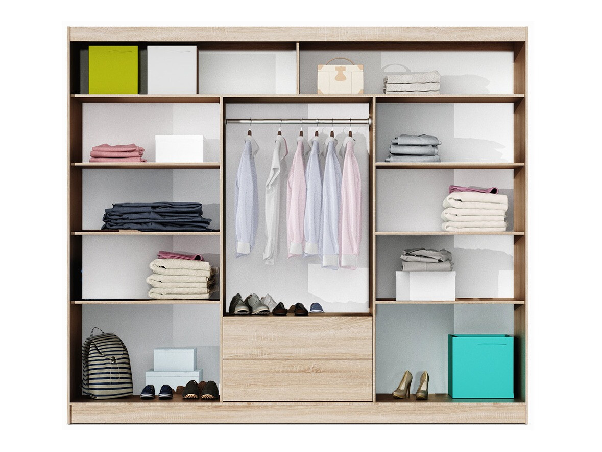 Kledingkast Honolulu 119 (Sonoma eik)