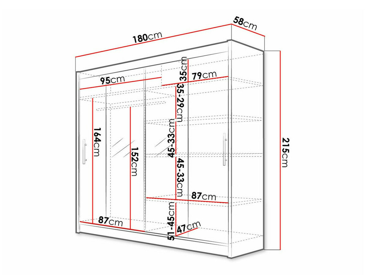 Kledingkast Closico 123 (Sonoma eik)