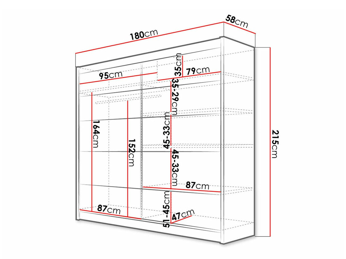 Kledingkast Closico Cavaris IV (Wit)