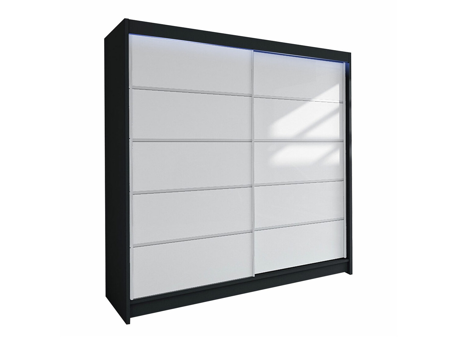 Kledingkast Closico Cavaris IV (Zwart + Wit)