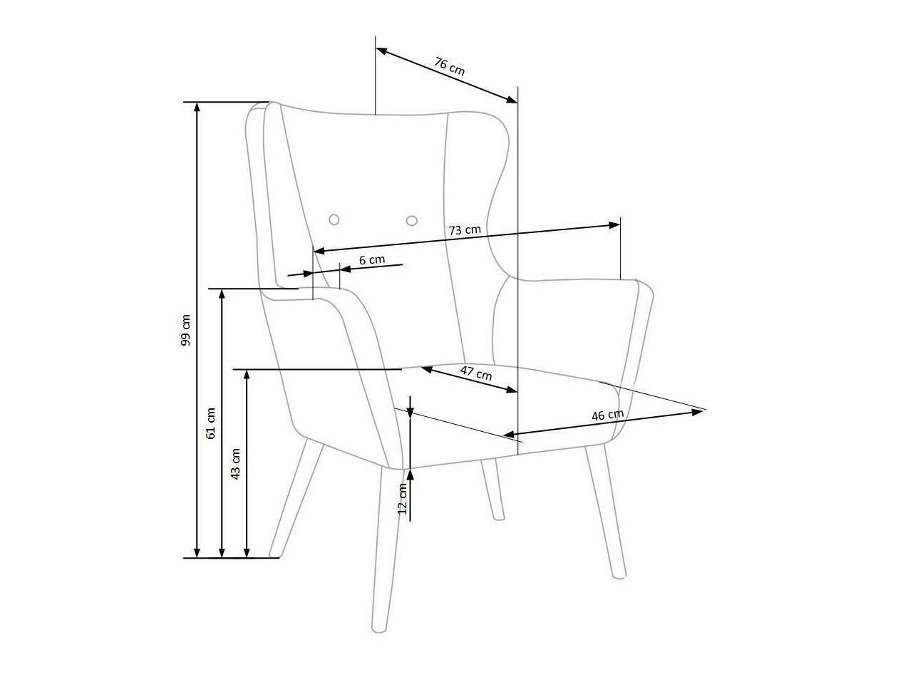 Fauteuil Houston 373 (Donkergrijs)