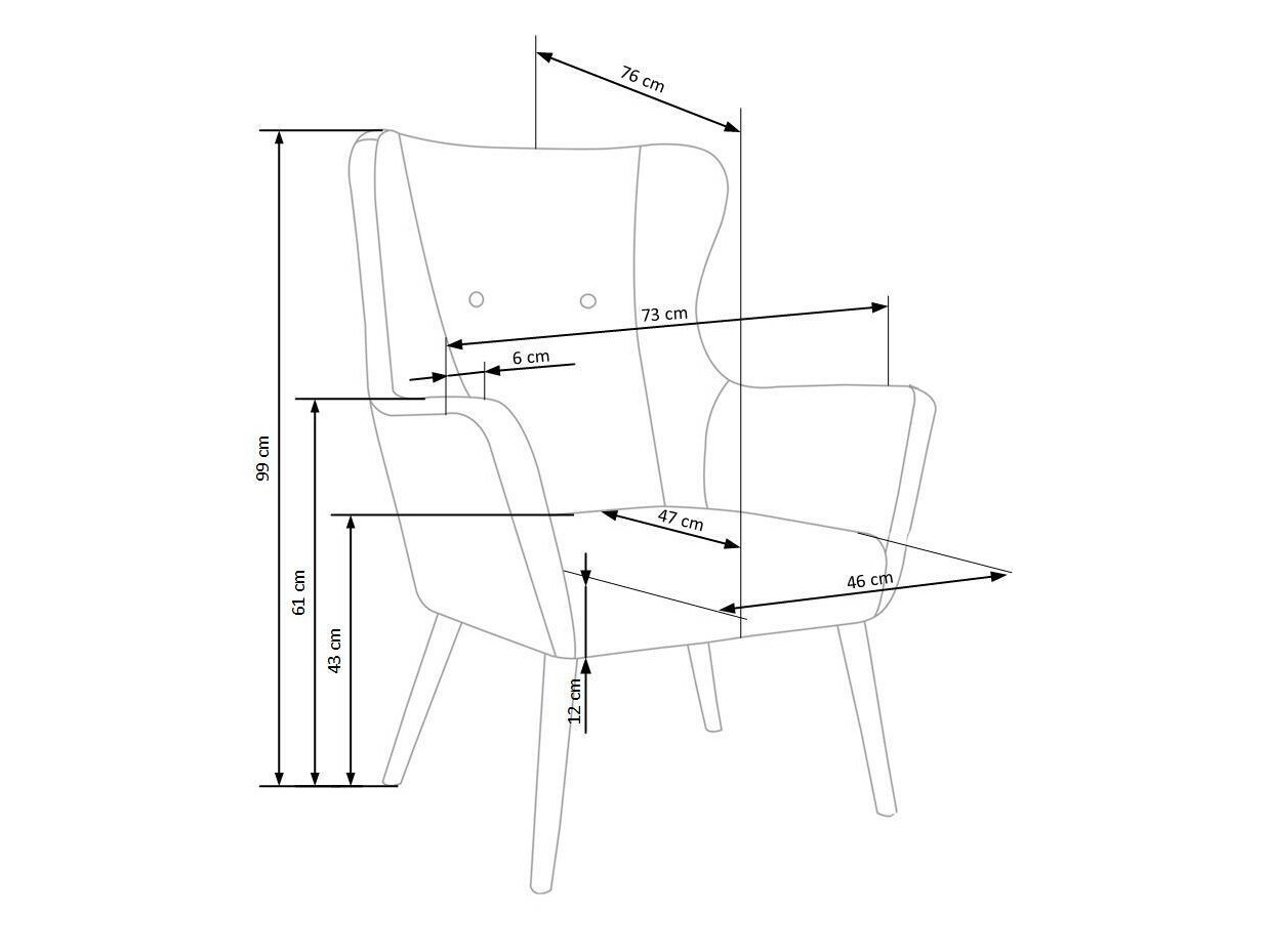 Fauteuil Houston 373 (Lichtgrijs)