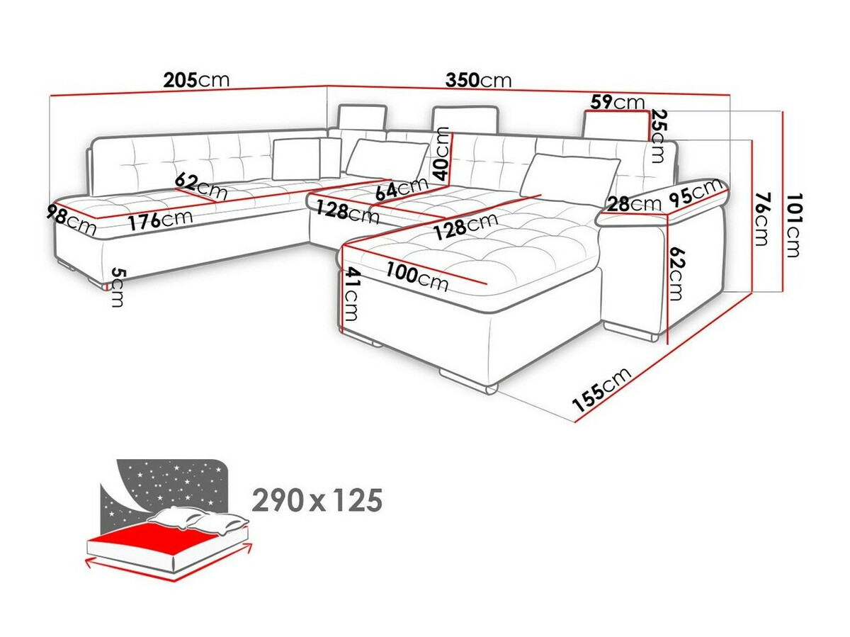 Hoekbank Comfivo 127 (Rechts)