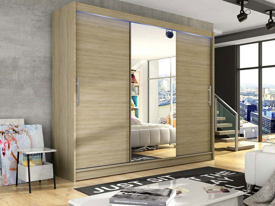 Kledingkast Closico 122 (Sonoma eik)