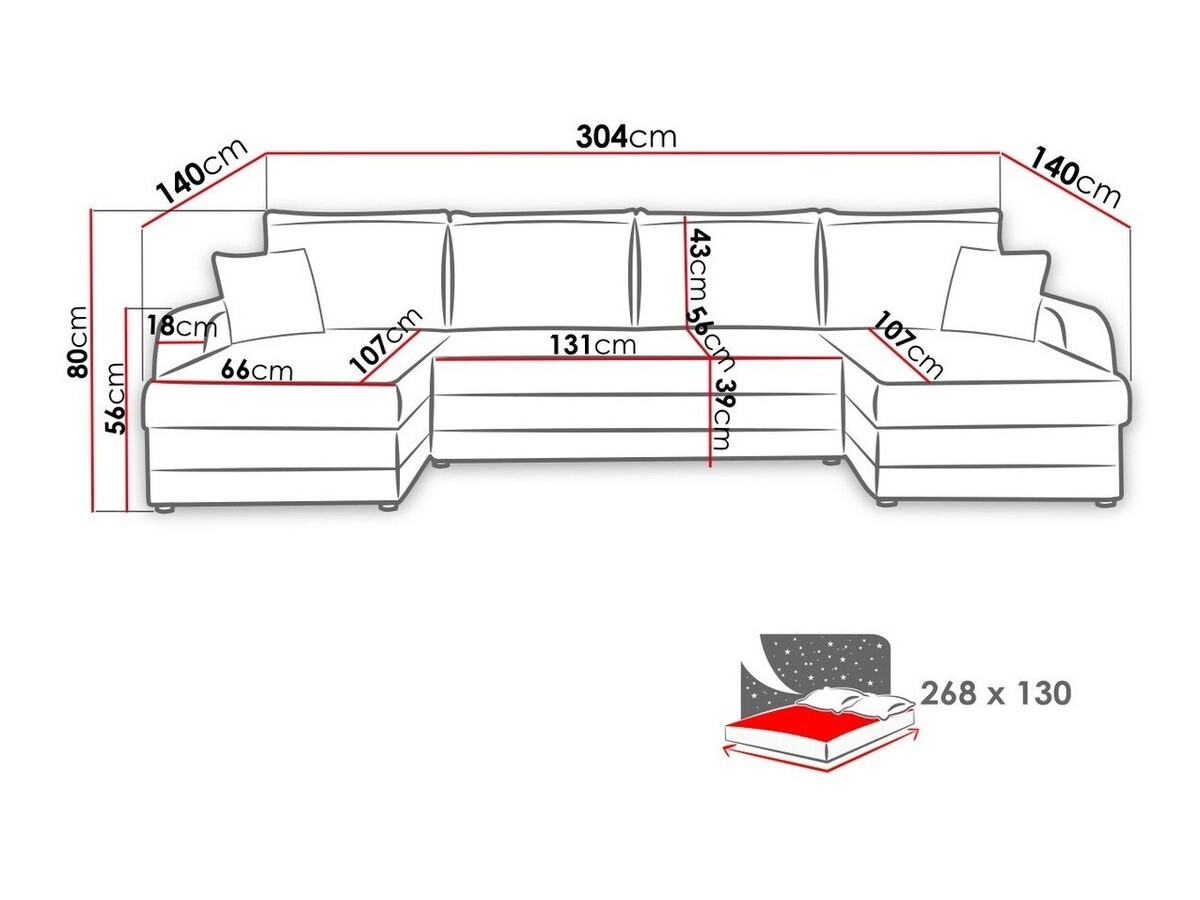 Hoekbank Comfivo 297 (Drago 142 + Drago 134)