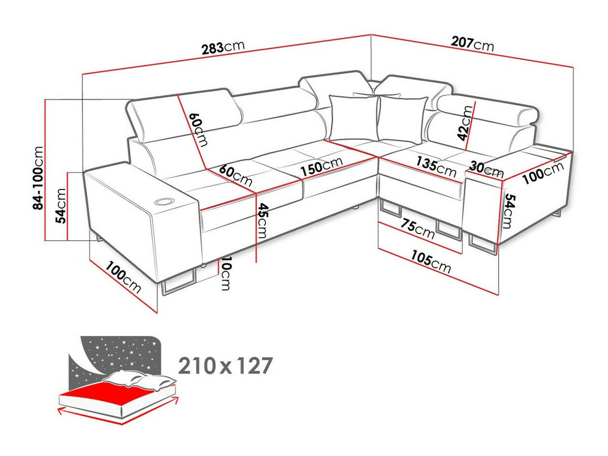 Hoekbank Pearland 109 (Sawana 21 + Sawana 14)