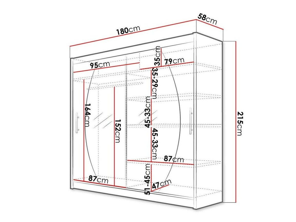Kledingkast Closico 102 (Wit)