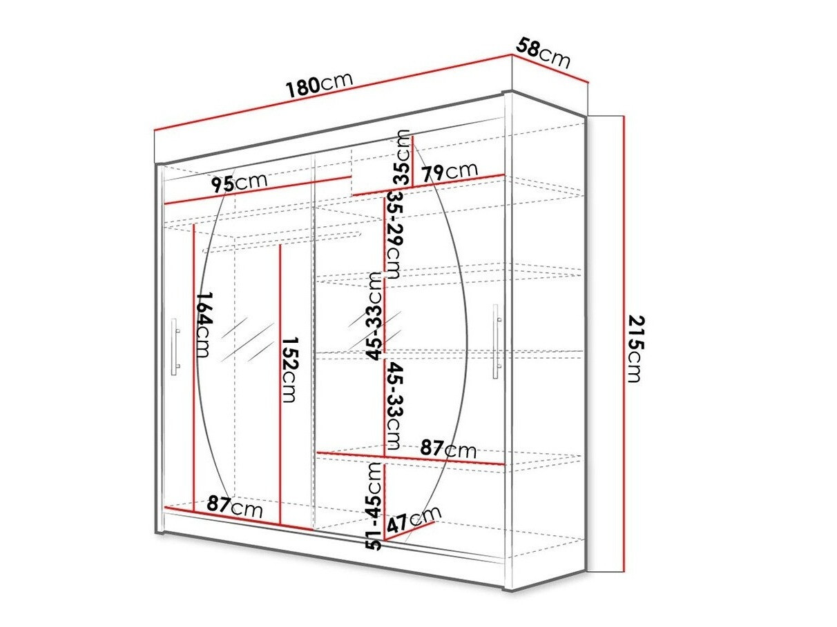 Kledingkast Closico 102 (Wit)