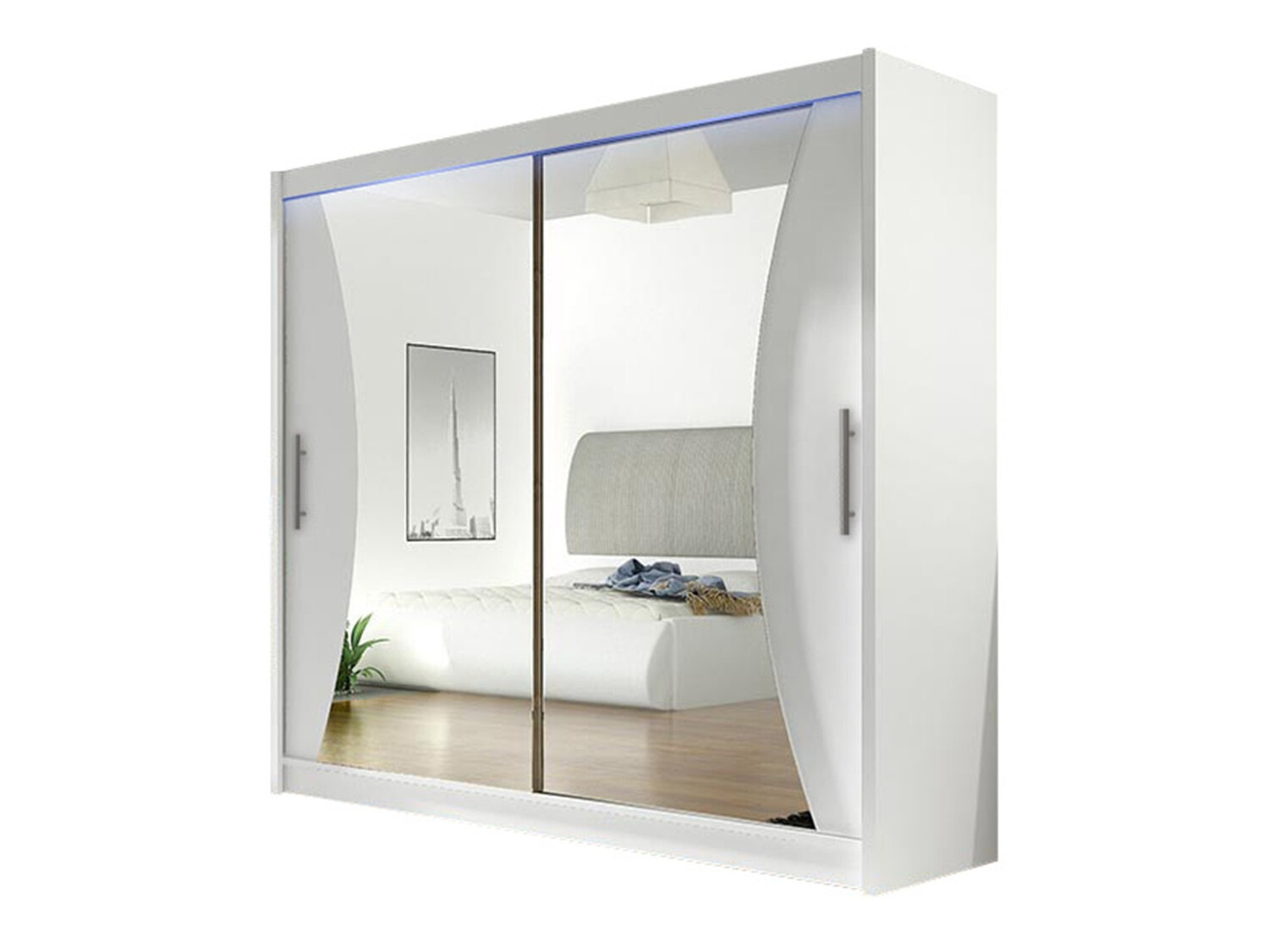 Kledingkast Closico 124 (Wit)