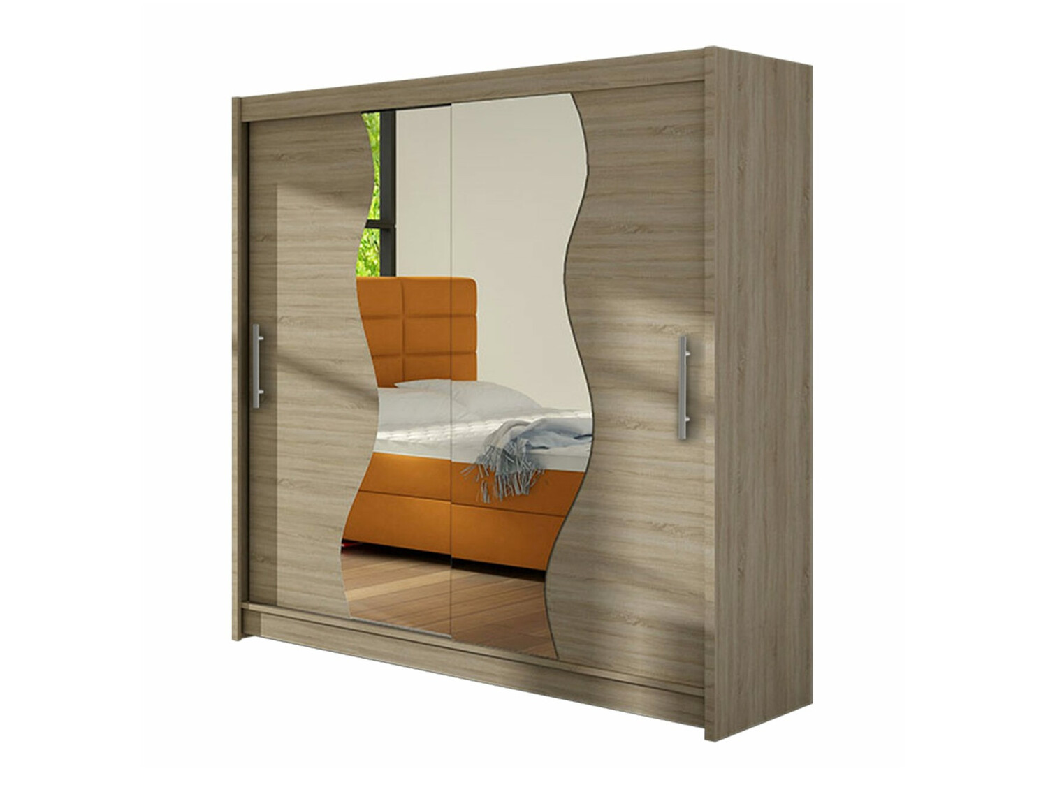 Kledingkast Closico 126 (Sonoma eik)