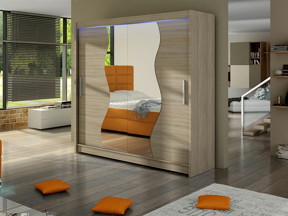 Kledingkast Closico 126 (Sonoma eik)