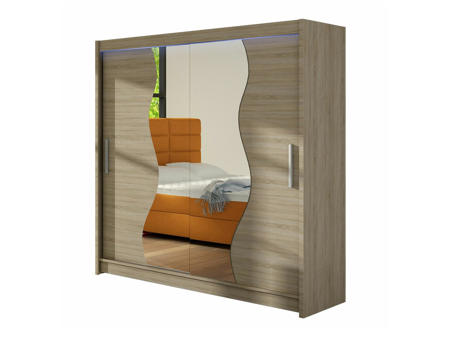 Kledingkast Closico 126 (Sonoma eik)