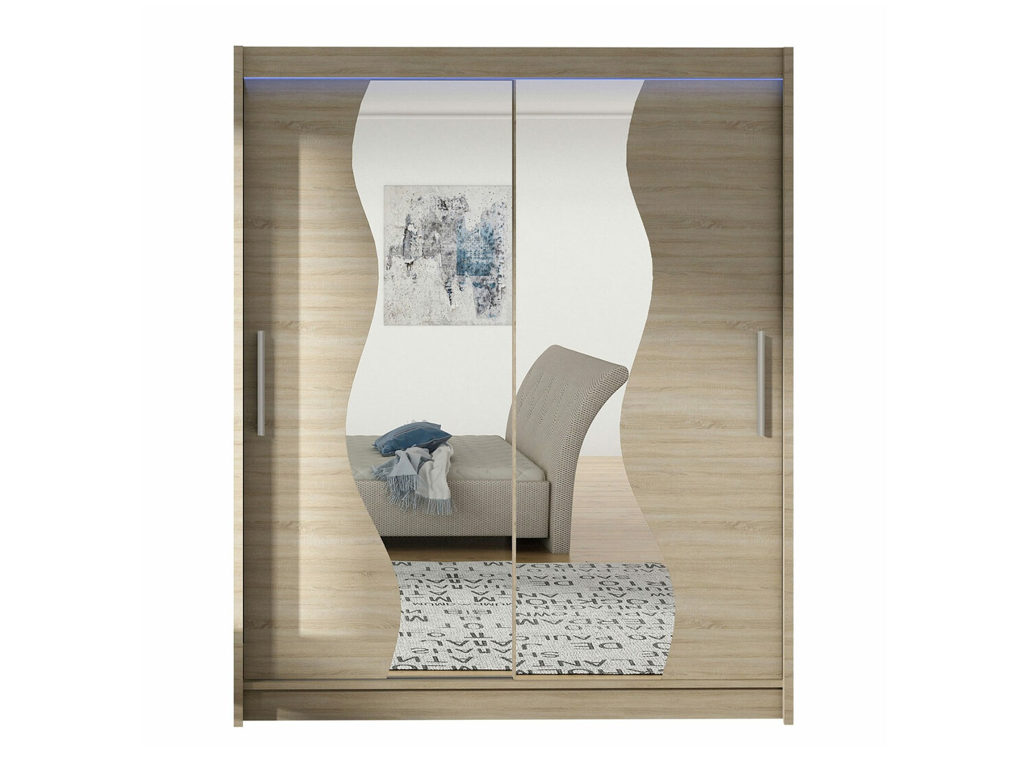 Kledingkast Closico 134 (Sonoma eik)