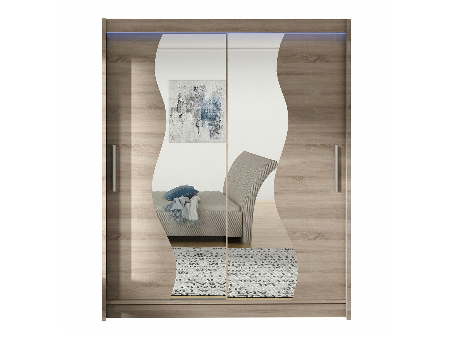 Kledingkast Closico Camera S (Truffel eiken)