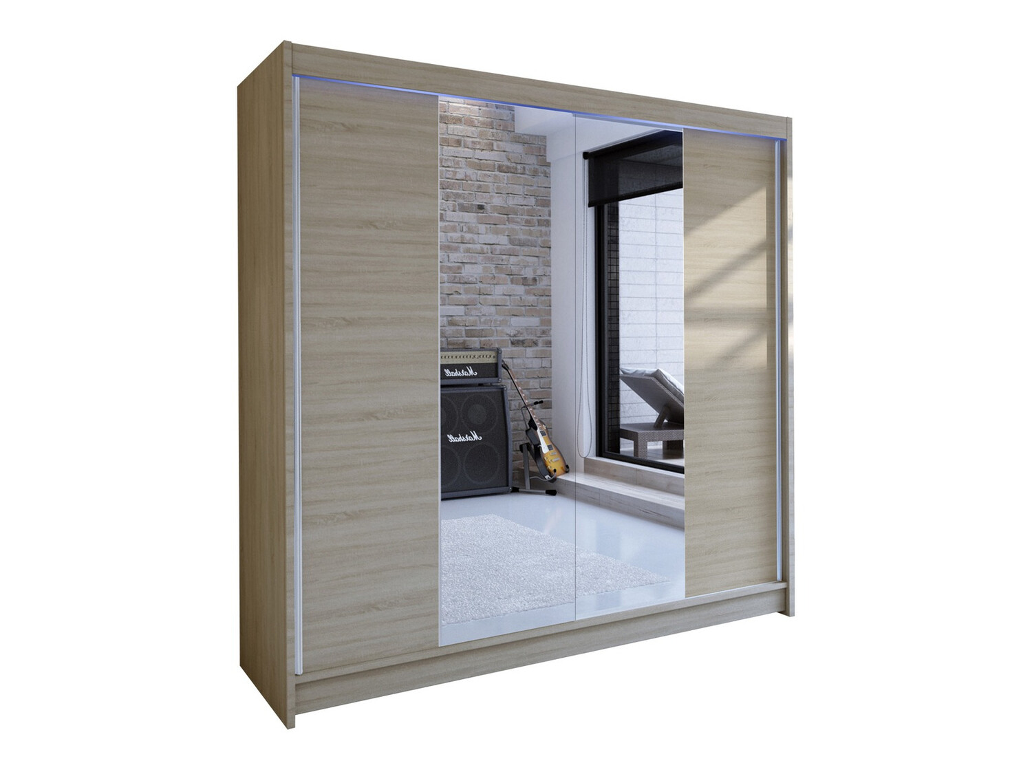 Kledingkast Closico Cavaris II (Sonoma eik)