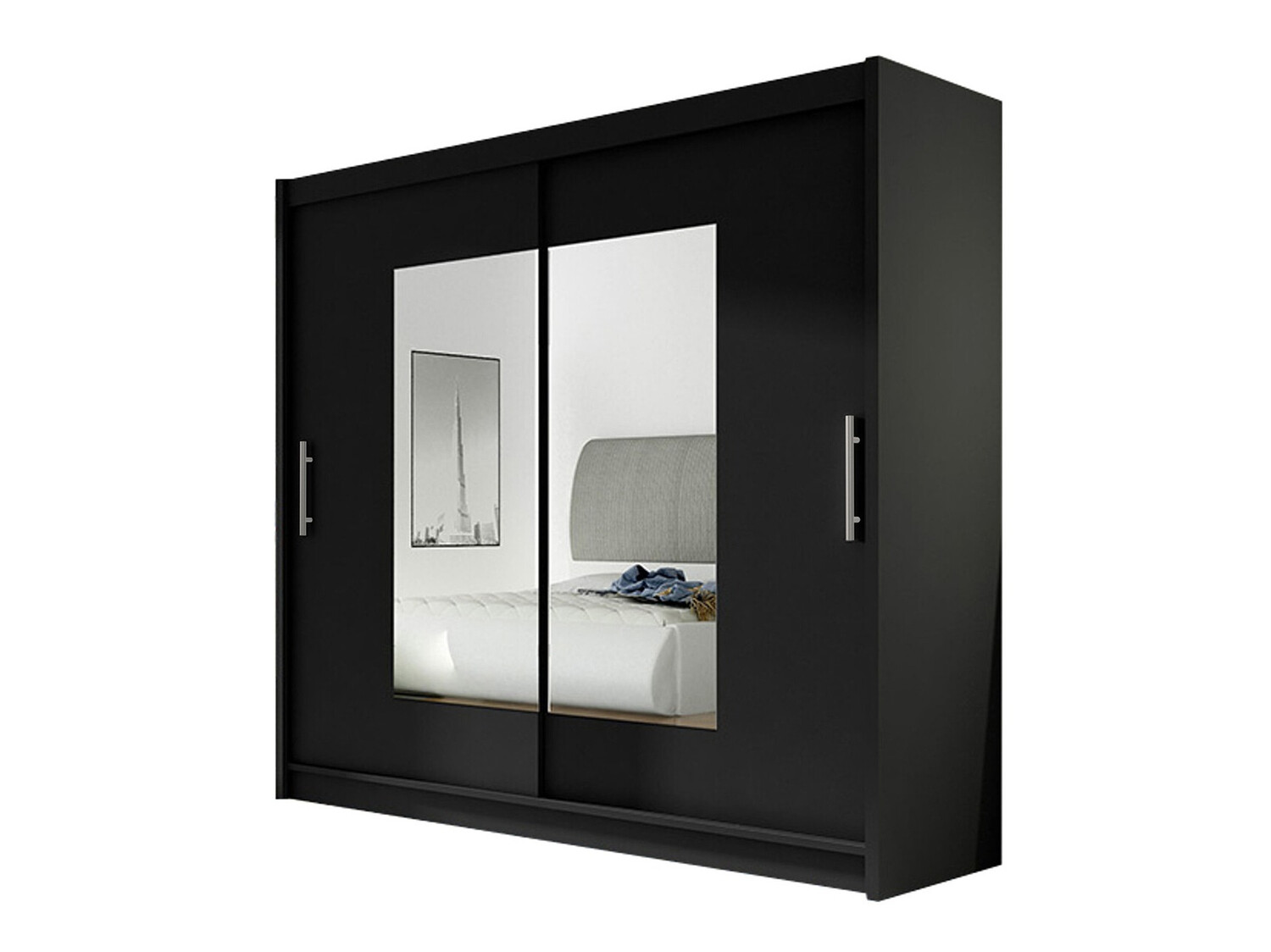 Kledingkast Closico Pallor VII (Zwart)