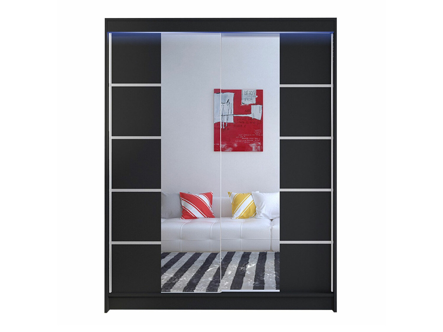 Kledingkast Closico Vastor V (Zwart)