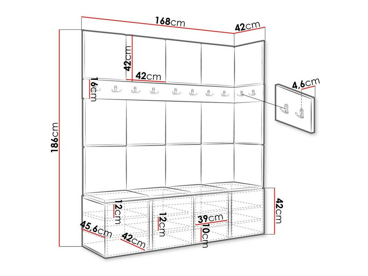 Gangmeubelset Hartford 265 (Wit)