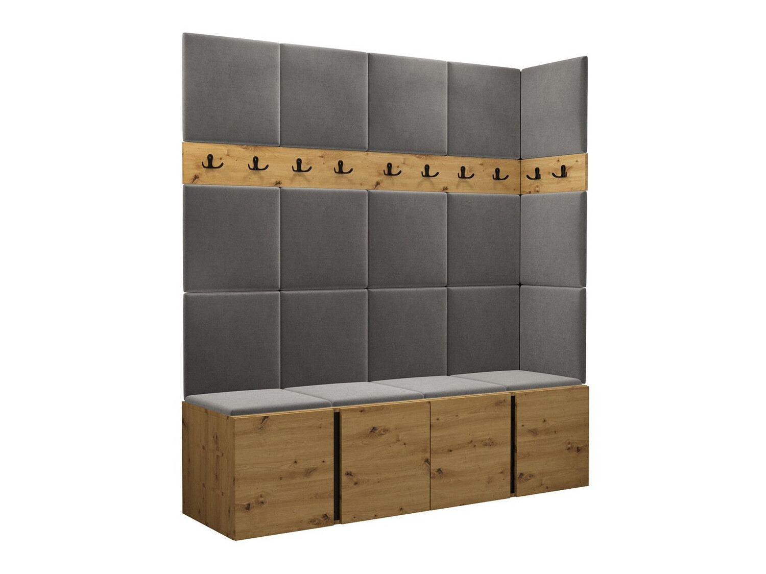 Gangmeubelset Pinis II (Artisan eiken)