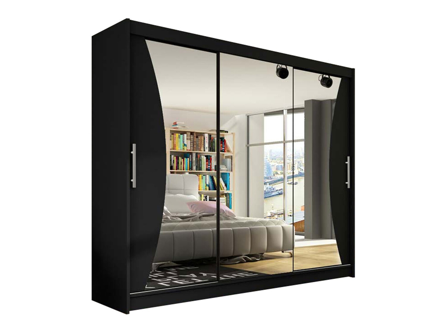 Kledingkast Closico 120 (Zwart)