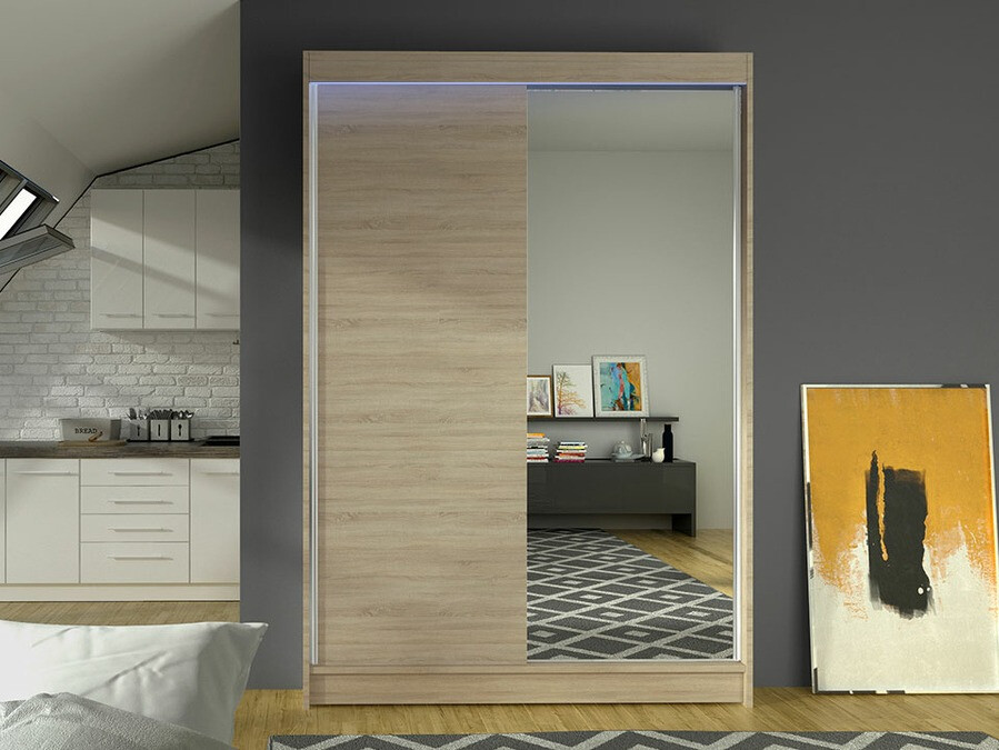 Kledingkast Closico 147 (Sonoma eik)