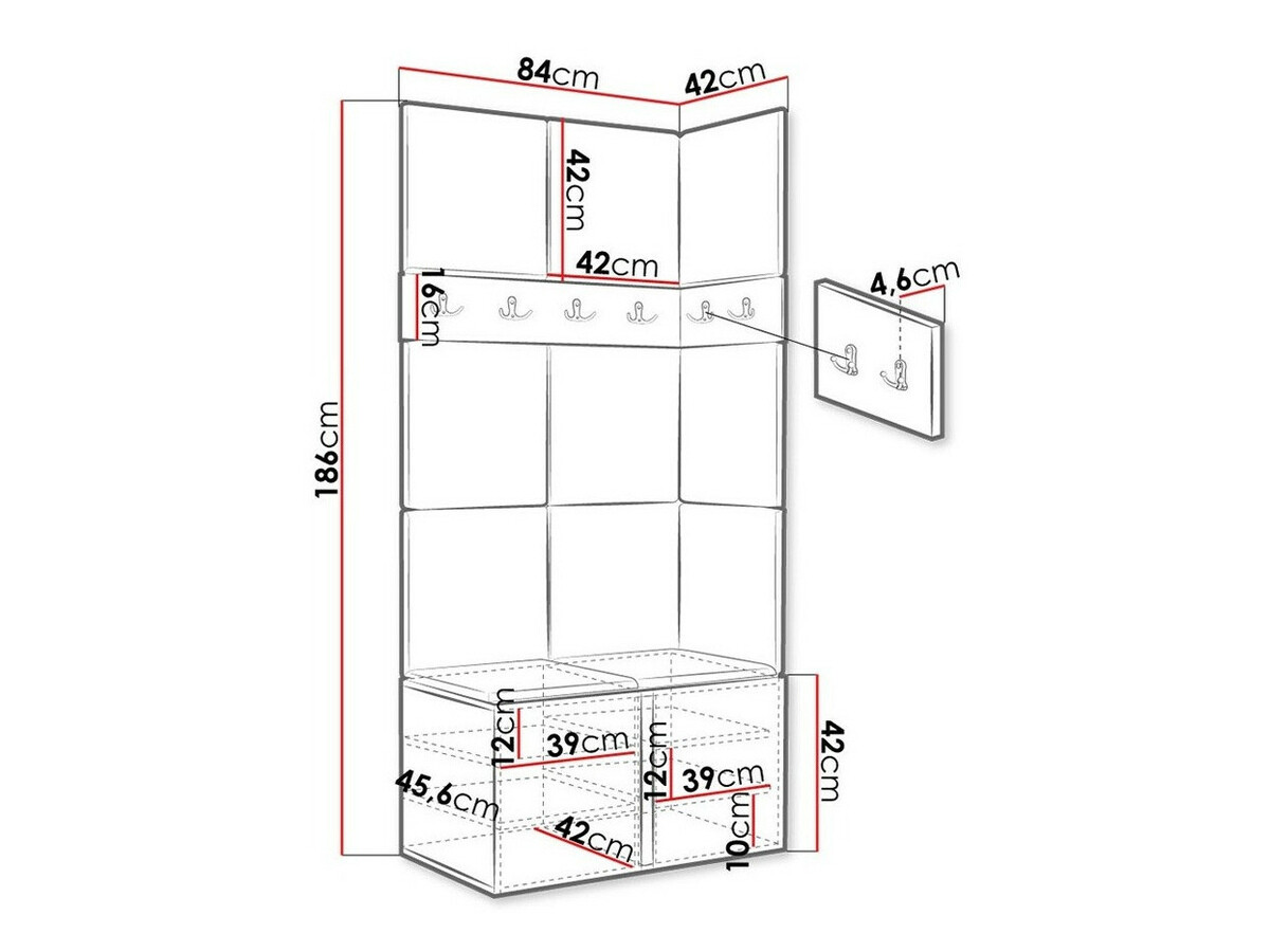 Gangmeubelset Hartford 264 (Wit)