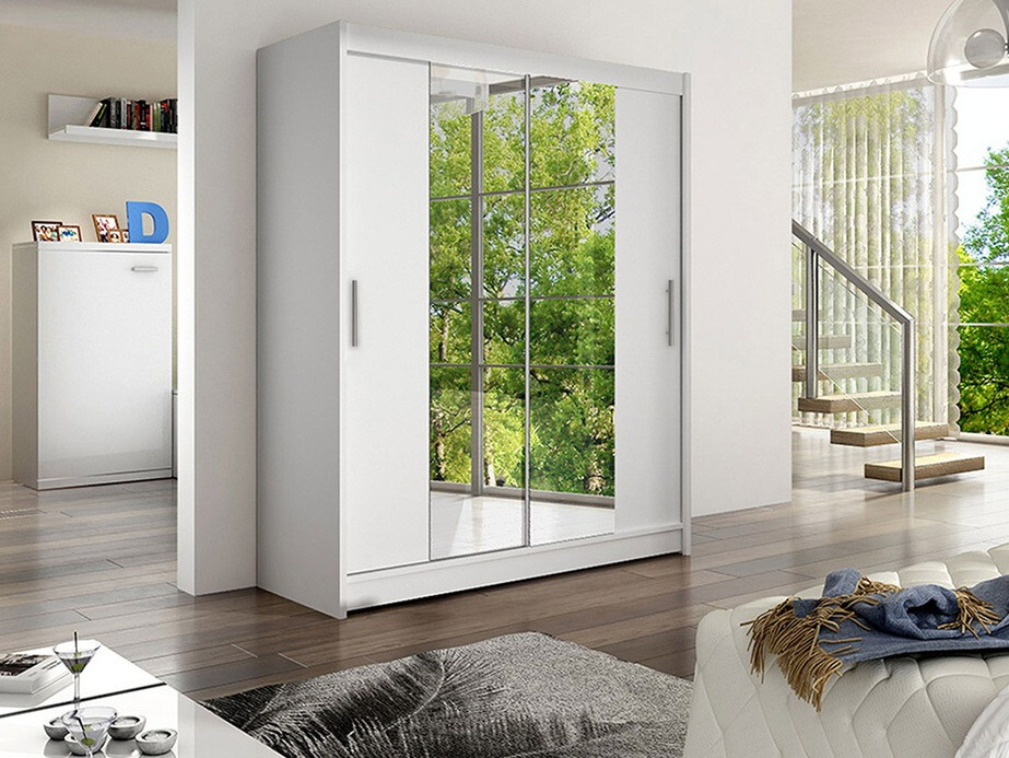 Kledingkast Closico 132 (Wit)