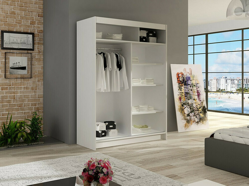 Kledingkast Closico Pacron S (Wit)