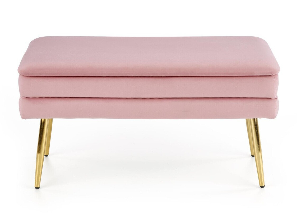 Gestoffeerde hocker Houston 1255 (Roze + Gouden)