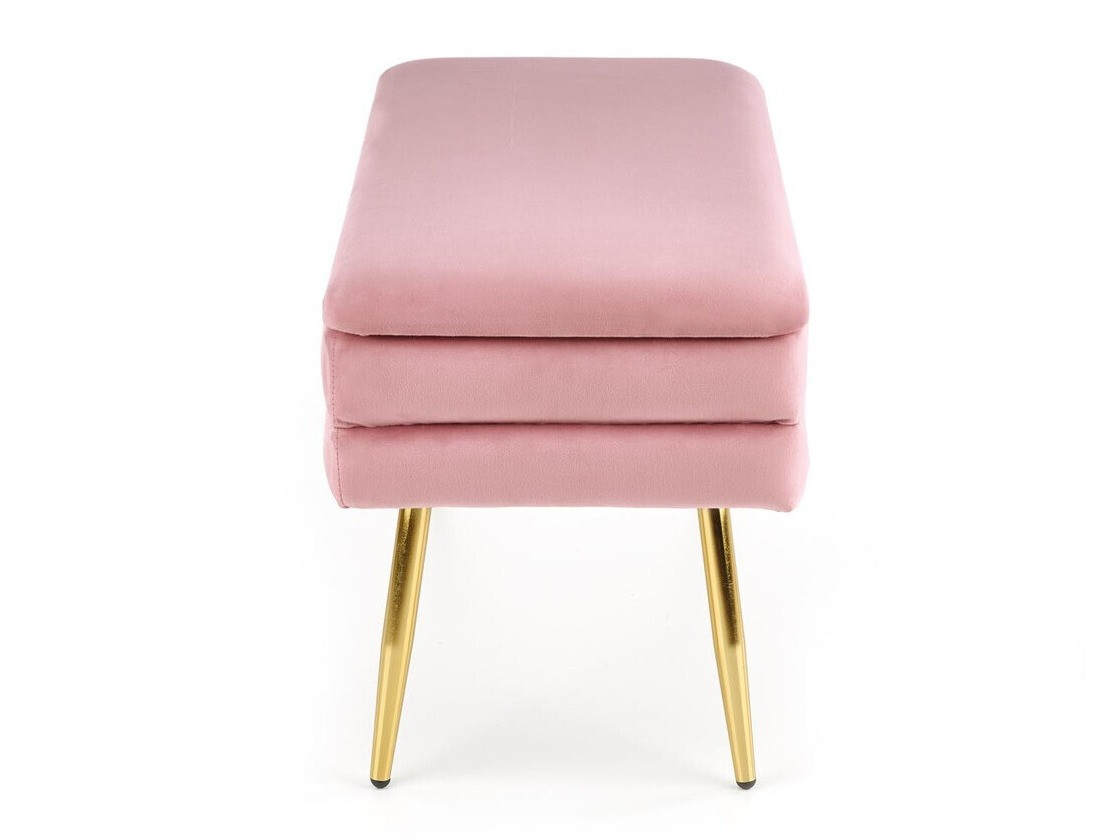 Gestoffeerde hocker Houston 1255 (Roze + Gouden)