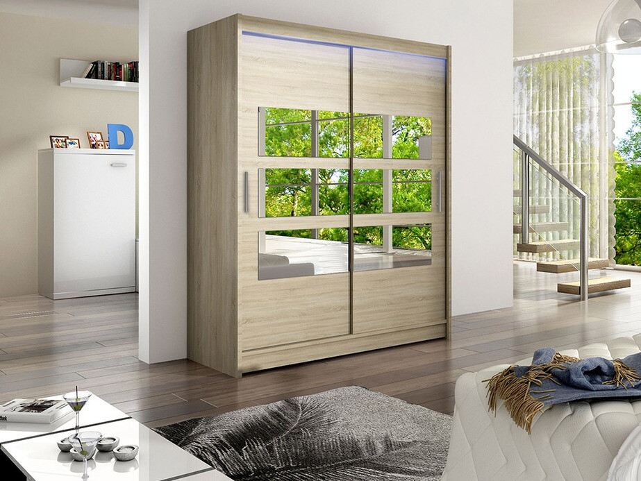 Kledingkast Closico 157 (Sonoma eik)