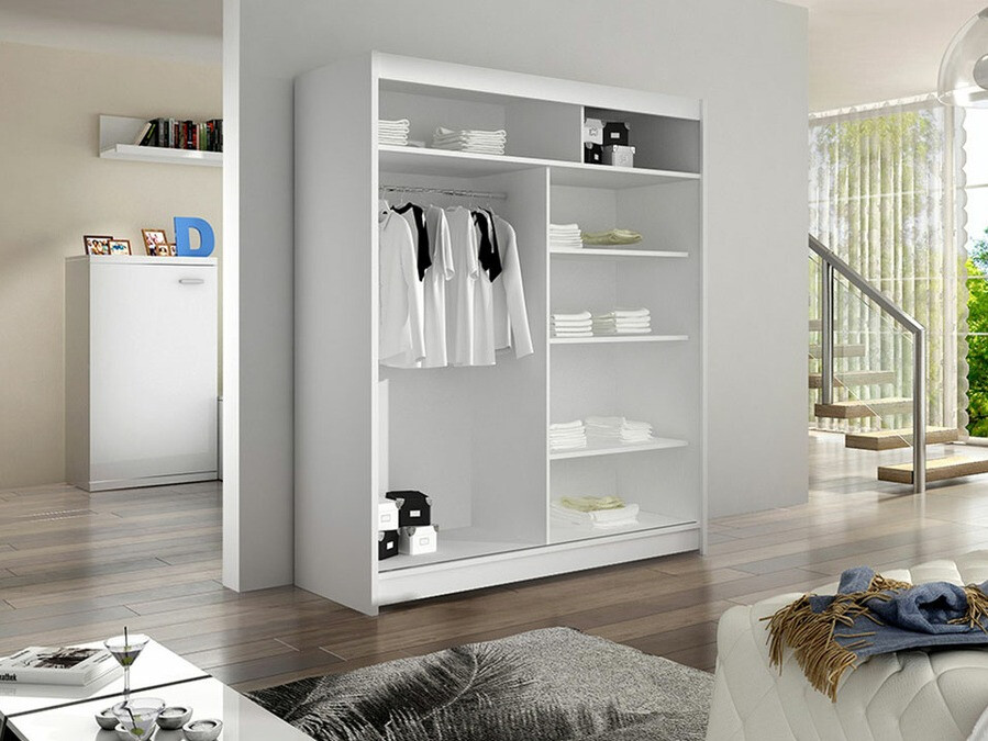 Kledingkast Closico Salvor V (Wit)