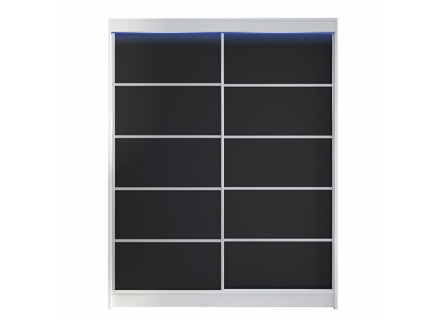 Kledingkast Closico Vastor IV (Wit + Zwart)
