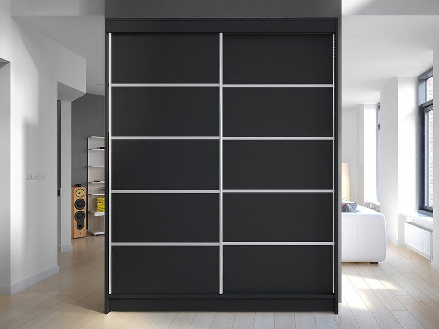Kledingkast Closico Vastor IV (Zwart)