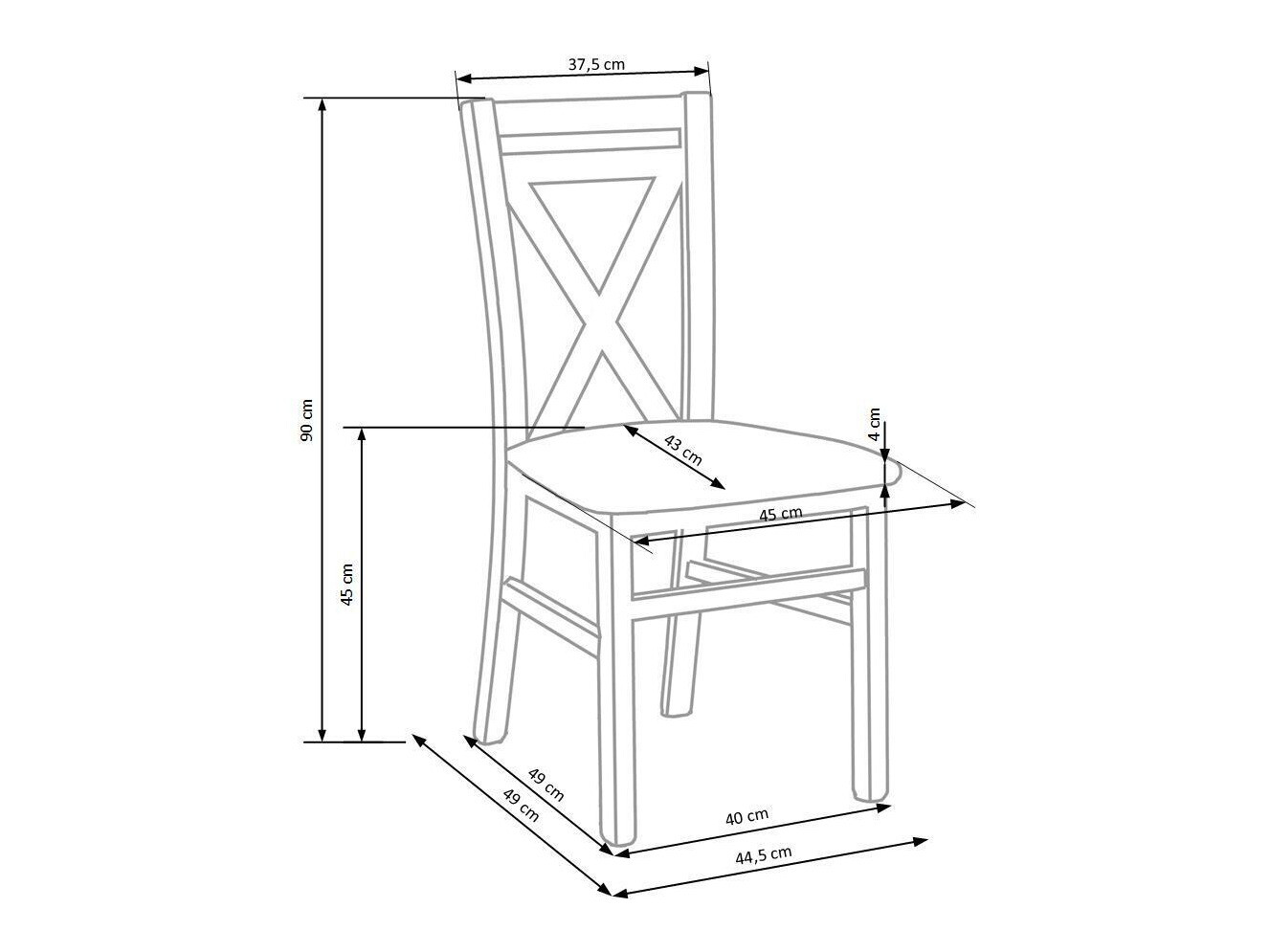 Stoel Houston 259 (Eiken honing)