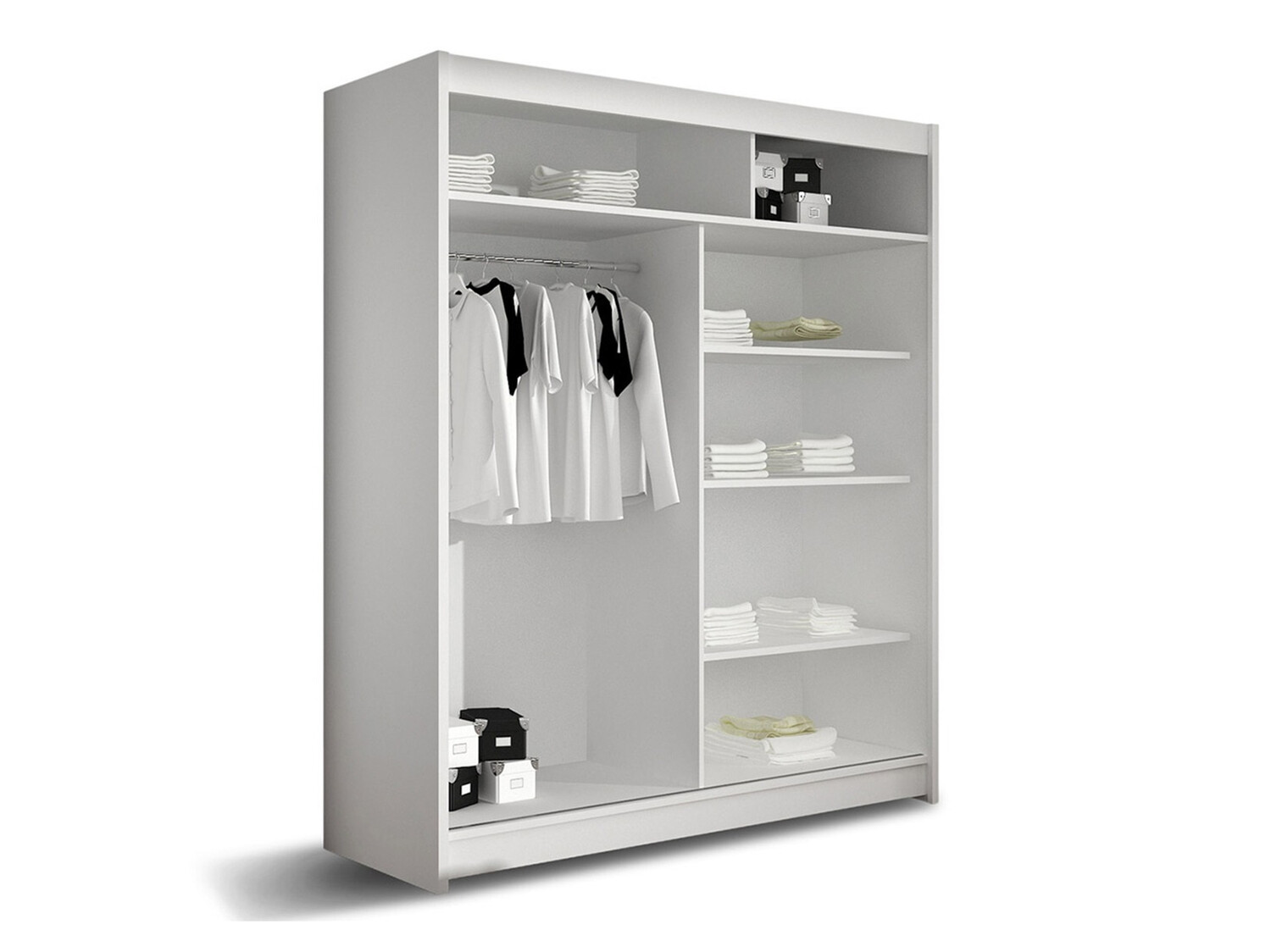 Kledingkast Closico 113 (Zwart)