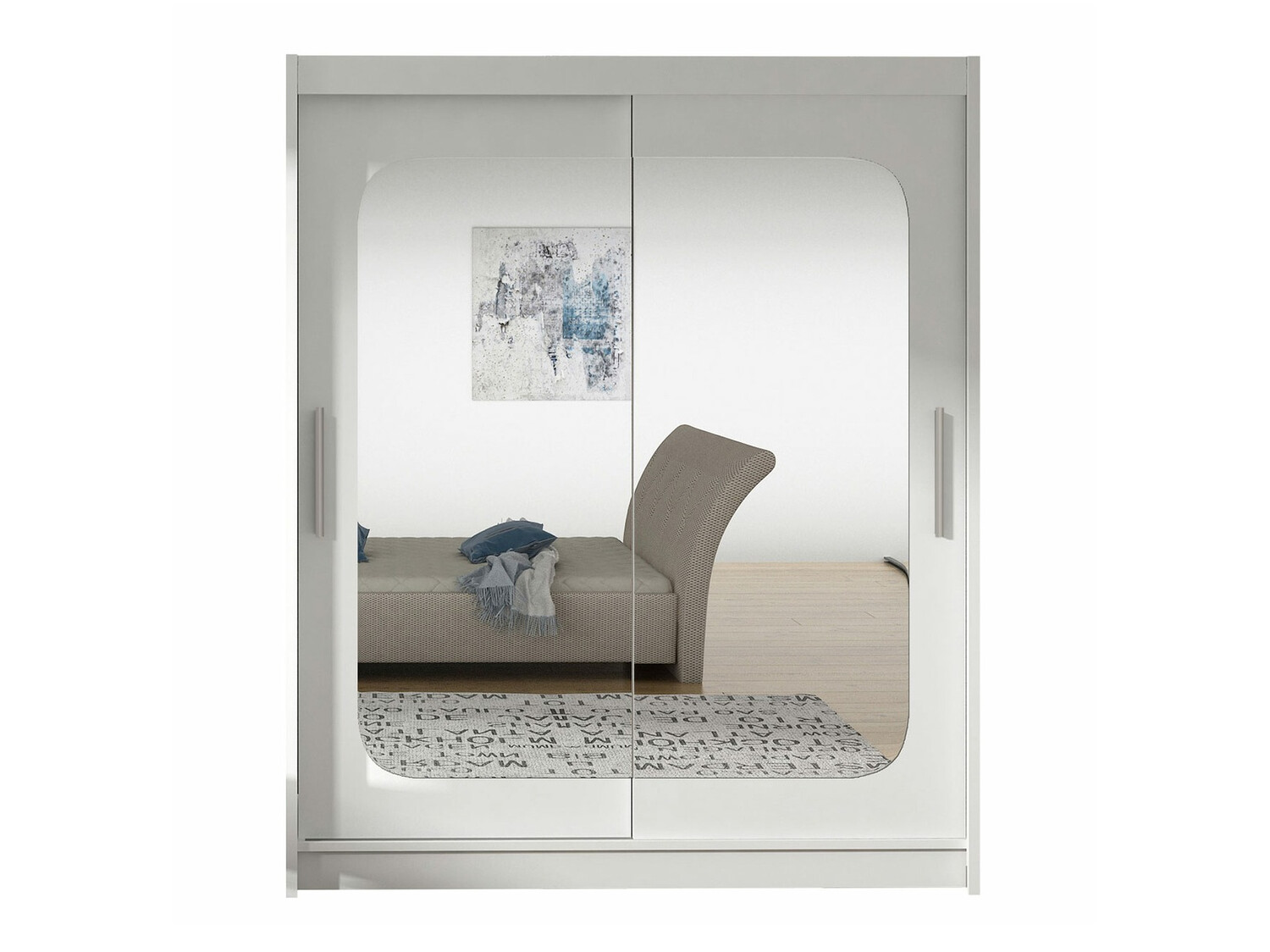 Kledingkast Closico 135 (Wit)