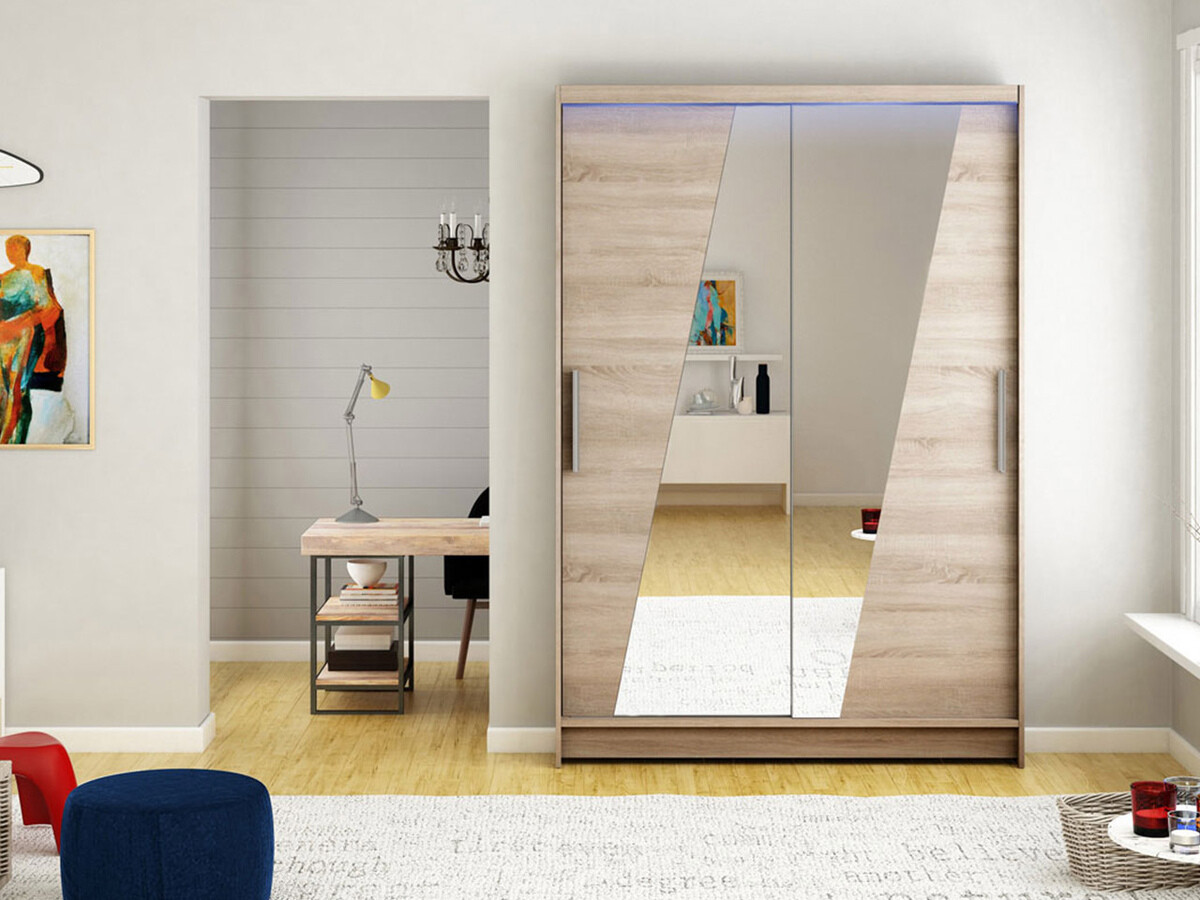 Kledingkast Closico 152 (Truffel eiken)