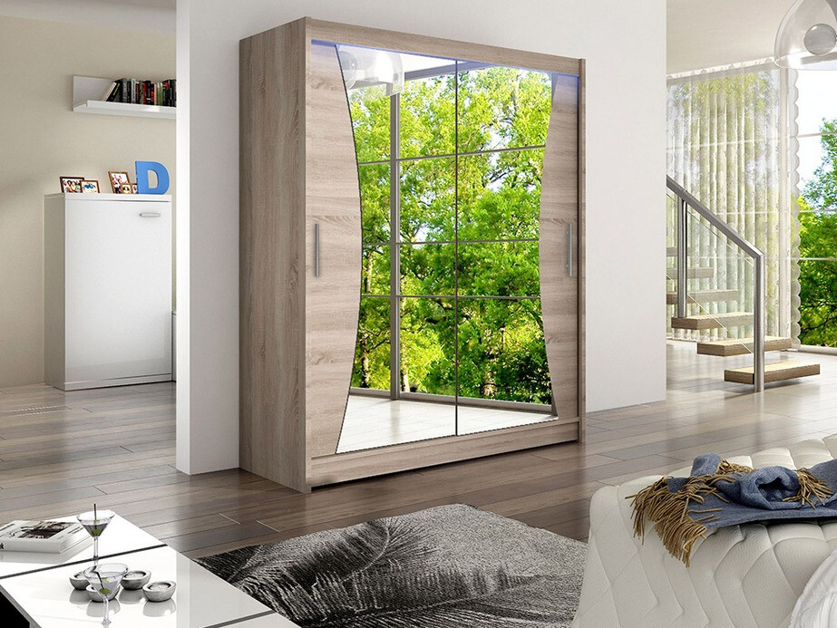 Kledingkast Closico Camera IX (Truffel eiken)