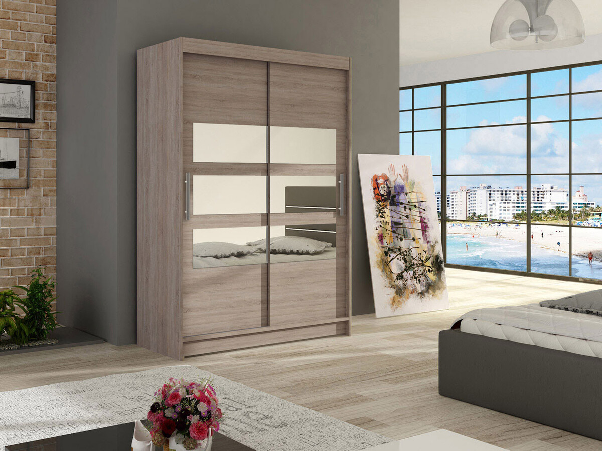 Kledingkast Closico Pacron V (Truffel eiken)