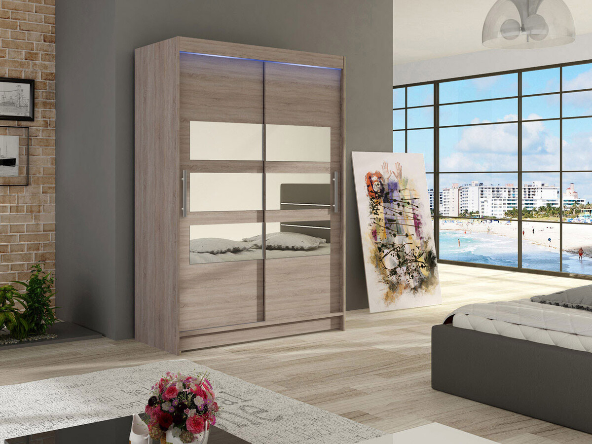 Kledingkast Closico Pacron V (Truffel eiken)