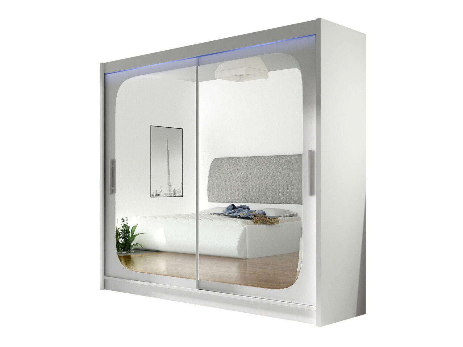 Kledingkast Closico Pallor VIII (Wit)