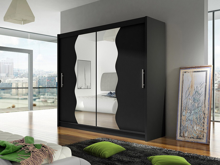 Kledingkast Closico Pallor X (Zwart)