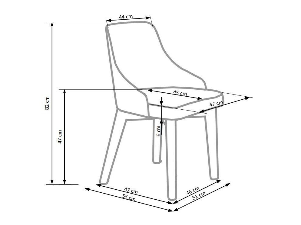 Stoel Houston 577 (Grijs + Wit)