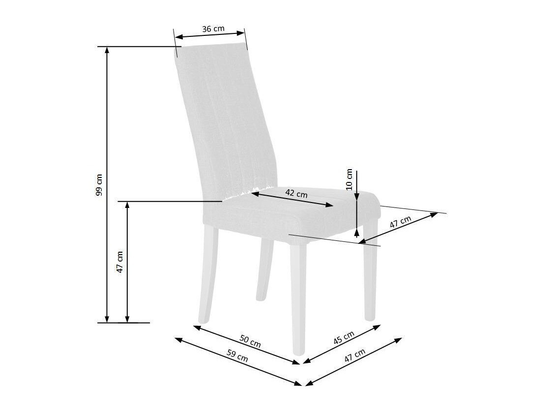 Stoel Houston 684 (Donkerblauw + Zwart)